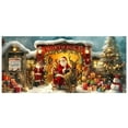 thumbnail image 5 of Large Christmas Garage Door Cover 16x7 ft, Polar Express Snowman Garage Door Banner Decor, Vintage Believe Train Backdrop for Outdoor Indoor Xmas Eve Wall Decor, 5 of 5