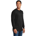 thumbnail image 3 of Gildan Men's Heavy Cotton Long Sleeve T-Shirt, 100% Cotton Adult Men Long Sleeve T-Shirt Classic fit Tee, Black S, 3 of 6