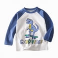 thumbnail image 3 of HCNTES Toddler Boy Turtleneck T-Shirt Baby Boys Thermal Long Sleeve Shirt Cotton Tee Tops(Light Blue,5-6 Years), 3 of 3