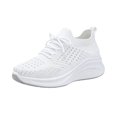 thumbnail image 3 of YOUYEDIAN Sneakers for Women Versatile Lace-up Comfy Breathable Fashion Soft Platform Sneakers Casual Sport Outdoor Walking Shoes, 3 of 5
