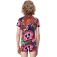 thumbnail image 3 of Kirby Boys Two Piece Rash Guard Swimsuits Kids Short Sleeve Swimwear Sets Bathing Suit, 3 of 7