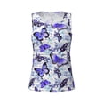thumbnail image 4 of Lsque Butterflies Printed Workout Tank Tops for Women, Athletic Sports Tank Tops, Compression Sleeveless Dry Fit Shirts,Sleeveless Yoga Shirt-, 4 of 9