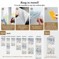 thumbnail image 6 of Blue Beige Coastal Window Privacy Film, Beach Starfish Summer Eucalyptus Vintage Static Cling UV Sun Blocking Heat Control Window Tint Day and Night, Non-Adhesive One Way Privacy Cover 17.7''x39.3'', 6 of 7