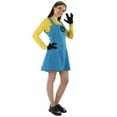 thumbnail image 6 of HPO Adult Women's Movie Costume, Yellow & Blue Halloween Costume, Synthetic Fabric, 6 of 7