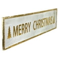 thumbnail image 3 of Northlight 48" Metallic Gold Merry Christmas Metal Wall Sign, 3 of 5