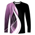 thumbnail image 4 of Blusas y camisas de manga larga y cuello redondo para hombre, estilo casual, estampado, cuello redondo, manga corta, poliéster, 4 of 4