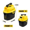 thumbnail image 4 of Stanley SL18910P-3 3 Gallon 3 Max HP Portable Léger Aspirateur Humide / Sec, Jaune, 4 of 8