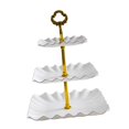 thumbnail image 5 of Cupcake Stand Cookie 3 Tier Display Plate Centerpiece Cake Stand Fruits Snack Serving Tray Dessert Stand for Party Baby Shower White, 5 of 8