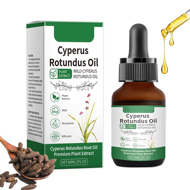 Aceite de Cyperus Rotundus para mujeres Aceite de hierba de nuez natural Aceite de Chipre Aceite de Cyperus Depilación Piel suave y elimina el vello Hidratante y calmante Ideal para todo tipo de pie