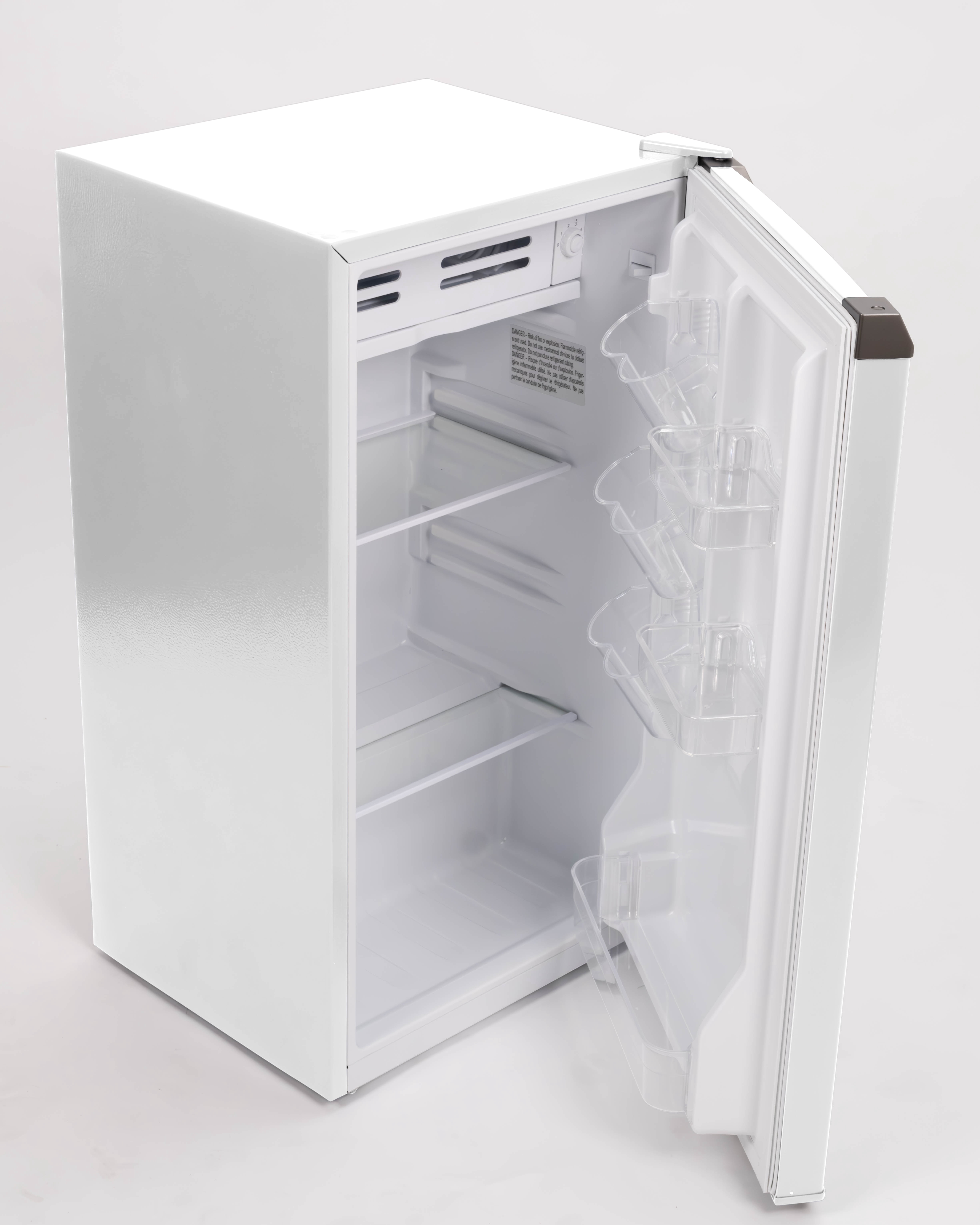 Frigidaire 3.2 Cu. ft. Compact Fridge with Chiller Compartment, Mini Fridge for Office, Bedroom, Dorm Room or Cabin,  Cotton