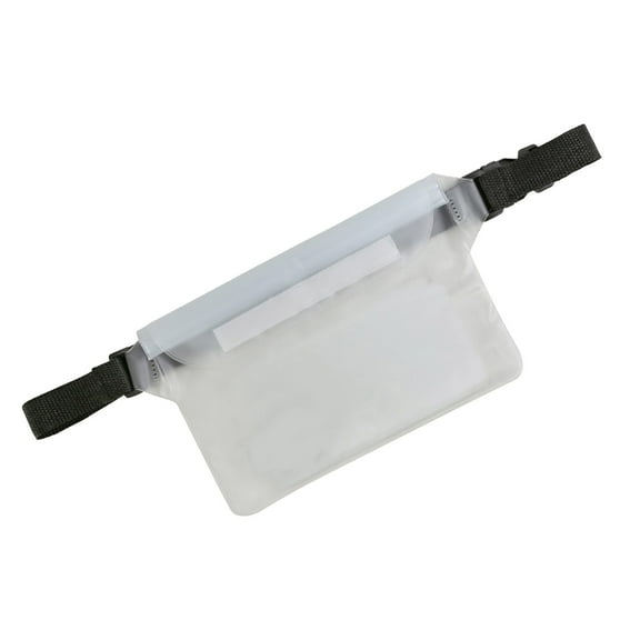 Elainilye Waterproof Pack, Beach Bags, Waterproof Pouch for Phone Passport Wallet Purse with Waist Strap, Waterproof Bags for Travel Beach Boating Pool Accessories, White