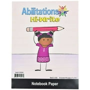 Abilitations Hi-Write Wide Ruled Notebook Paper, 100 Pages/50 Sheets