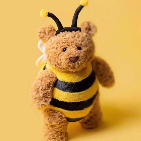 Sweet Bee Bear Companion Plush - Cuddly Hybrid Stuffed Toy, Cozy & Adorable Birthday Gift for All Ages