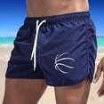 thumbnail image 2 of 2 Pack(Blue 1PCS & Yellow 1PCS) Multipack Big and Tall Swimsuits for Men Men's Spring and Summer Sultry Swim Splicing Swimming Trousers and Beach Surfing Shorts, 2 of 3