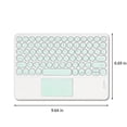 thumbnail image 3 of HLONK Bluetooth Keyboard  Round Cap Design  Portable Wireless Keyboard with Touchpad for Android  PC  Tablet | Electronic Accessories Sale for Your Happy Life(Pink), 3 of 5