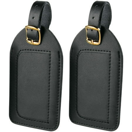 - P2010 Leather Luggage Tags, 2pk