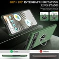 thumbnail image 4 of Pixel 7 Pro Case, Google Pixel 7 Pro Case Shockproof Google Pixel 7 Pro Phone Case with 360° Magnetic Ring Holder Kickstand Phone Case for Google Pixel 7 Pro Green, 4 of 15