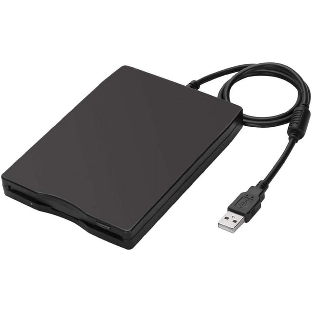 Unidad de Disquete USB Vhermosa Externa 1,44 Mb Plug and Play para PC con Windows 2000/Xp Negro