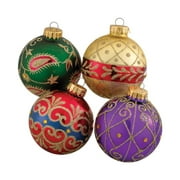 Kurt Adler Holiday Decorative Imperial Design Tree Ornament Set (3 Pack)