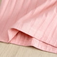 thumbnail image 6 of Flower Girl Dress - Toddler Baby Girl Knit Sweater Dress Solid Ribbed Long Sleeve Dresses - Fall Clothes Outfits, Casual Party Wear - Toddler Girl Dress,Color:Pink,Size:4-5 Years, 6 of 7