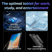 AGM Mobile PAD P1 10.36 2K Rugged Tablet, 128GB, Android 13, Wi-Fi, Black