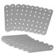 thumbnail image 1 of Placas conectoras metálicas OMIdeas, paquete de 20, 10 x 1,5 cm, galvanizadas, 1 of 8