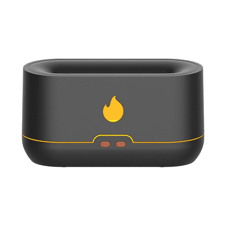 

Flame Aroma Diffuser Air Humidifier Ultrasonic Flame Humidifier Cool Mist Maker Fogger Essential Oil Lamp Home Black