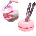 thumbnail image 1 of 3 en 1 Multifuncional Forma de dona Limpiador de brochas de maquillaje Soporte de secado Organizador de brochas Reversible de silicona Cepillo cosmético Alfombrilla de limpieza Cuenco Cepillo de viaj JAMW Sencillez, 1 of 5