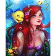 thumbnail image 1 of Diamond Painting (DB0066) Ocean Fish Tail Girl Full Round Rhinestone Picture (B3824) 50x70cm FLhrweasw Nuevo, 1 of 1