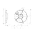thumbnail image 2 of TYC 622560 Replacement Cooling Fan Assembly for MINI Cooper S Fits 2010 Mini Cooper, 2 of 4