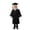 Black, variant on bravefron Kids Kindergarten Graduation Cap and Gown for Kidss Pink Cap and Gown for Kids Graduation Photography Outfit