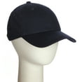 thumbnail image 4 of D&I Plain Dad Hat 100% Cotton Unstructured Hat Unisex Adjustable Strap - Navy, 4 of 7