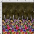 thumbnail image 1 of oneOone Organic Cotton Voile Fabric Chevron|Leaves & Floral Panel Print Fabric BTY 42 Inch Wide, 1 of 3