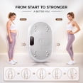 thumbnail image 6 of Patbrela Vibration Plate Exercise Machine for Lymphatic Drainage & Home Fitness, Whole Body Workout Platform for Weight Loss, with 199 Speed Levels and 9 Preset Programs, 400 Lb Capacity, White, 6 of 9