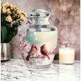 thumbnail image 5 of Cardinal Bird Urns for Ashes Adult Man, Dad - Baby Cremation Burial Urns - Funeral Urn with Secure Lid For Family Ash - Blue Urn for Ashes Mom6inch, Medium Size with Velvet Bag - 1pcs, 5 of 7
