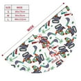 thumbnail image 3 of Sikiie Dinosaur on Excavator2 30-48 inches {designName} Print Christmas Tree Skirt Snowman Xmas Tree Skirt with Edge Christmas Decorations for Holiday Party30", 3 of 7