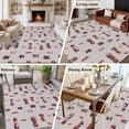 thumbnail image 5 of Large Area Rugs for Living Room Bedroom, Cartoon Car 8'x10' Rug Washable Carpet Runner Indoor Outdoor, Funny Red Black Fire Truck Print Vintage Non Slip Floor Mats Rug for Kitchen, Patio, 5 of 8