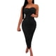 thumbnail image 1 of Mujeres Sexy Casual Tube Top Strapless Club Party Maxi Vestido largo Adepaton WRMH-234-7, 1 of 8