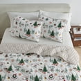 thumbnail image 2 of Christmas Quilt Set - Lightweight, Soft, Seasonal - 3-Piece Reversible Holiday Bedding Set (Twin / Twin XL, Jolly Spirit), 2 of 6