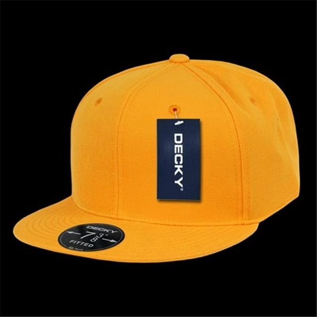Decky RP1-PL-GLD-28 Retro Fitted Caps Gold - 7.63