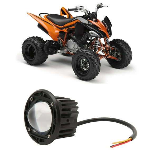 Luz De Trabajo LED Súper Brillante 20W, Adecuado Para Camioneta SUV ATV UTV Barco Moto, Material De aleación De Aluminio, Luz ámbar, Luz Blanca, Par De Lámparas De