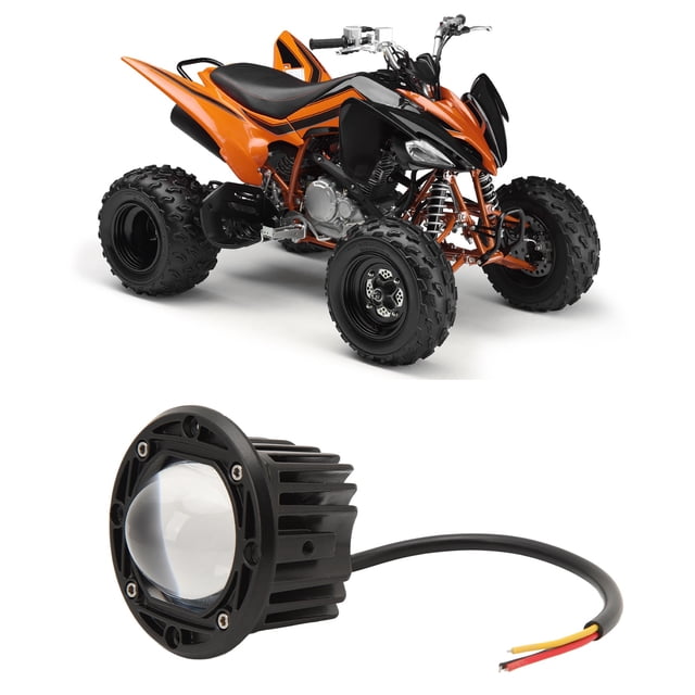 Luz De Trabajo LED Súper Brillante 20W, Adecuado Para Camioneta SUV ATV UTV Barco Moto, Material De aleación De Aluminio, Luz ámbar, Luz Blanca, Par De Lámparas De