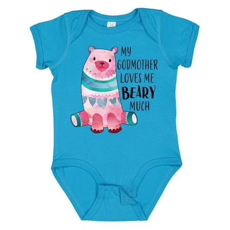 

Inktastic My Godmother Loves Me Beary Much with Cute Bear Gift Baby Boy or Baby Girl Bodysuit