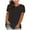 Black, variant on Diufon Women's Loose Shirts Summer Plus Size Short Sleeve Crewneck Tops Casual Solid Color Basic Blouses