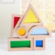 thumbnail image 5 of predolo 6 Piezas Bloques de Madera con Acrílico Educativo Bloques de Construcción Translúcidos Sensorial para Niños Pequeños, Preescolar, Guardería, 5 of 9