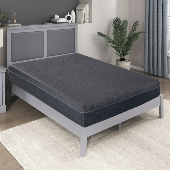 11 in. Full Size Firm Comfort Mattress, Cool Gel Memory Foam Mattress in a Box