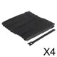 thumbnail image 1 of Correas para Cables Reutilizables Baoblaze Color Negro 12 x 150 mm 50 Piezas, 1 of 7
