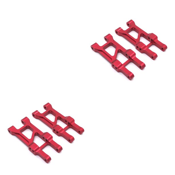 Tholdsy Brazo oscilante de coche teledirigido, brazos oscilantes delanteros y traseros de Metal, 2 piezas, mejora la pieza, opción de reemplazo rojo 2piezas Tholdsy CBP203027