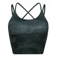 thumbnail image 3 of FUTATA Strappy Padded Sports Bras for Women Crisscross Back Workout Running Longline Yoga Tank Tops, 3 of 5