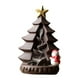 thumbnail image 2 of Incensario de cerámica con reflujo, escultura de árbol de Navidad para escritorio, color violeta. Arena violeta, 2 of 7